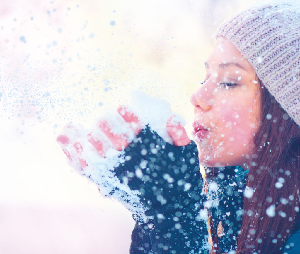 Ragazza e neve