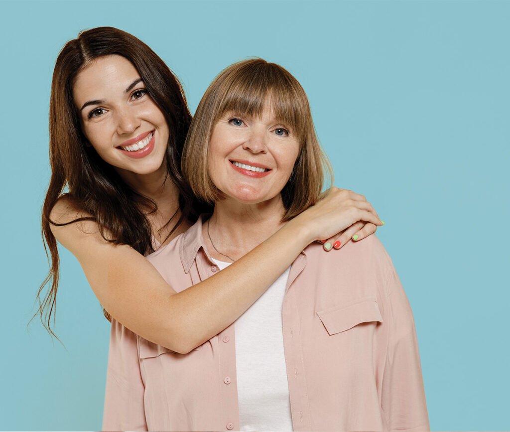 Signora con figlia